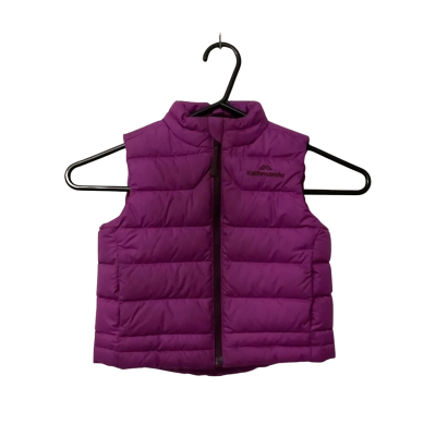 Kids Kathmandu Size 2 Purple Puffer Vest