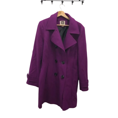 Anne klein Womens  Size XL Winter Coat Purple 