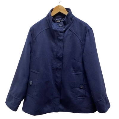 Liz Jordan Womens Coat Size 18 Blue 