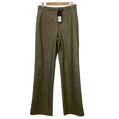 Brand New - Portmans - Womens Faux Leather Pants - Size 12 - BP Moss (RRP $129.95)