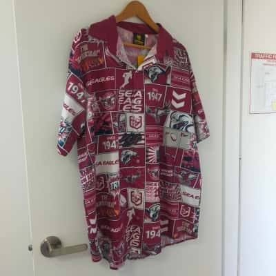Manly Sea Eagles Short Sleeved Shirt 3XL