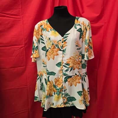 Autograph Womens  Size 14 Orange Top