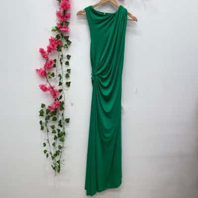 Sheike Womens Emporium Midi Dress Size 12 Green 