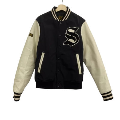 Superdry Mens  Size L Bomber Black  / Cream 