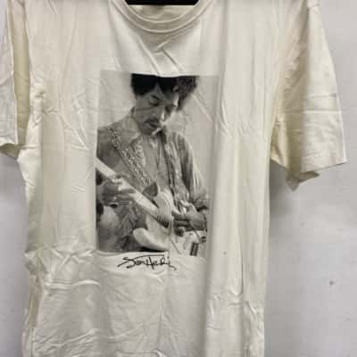Jimmi Hendrix Mens  Size XL Off White t shirt 