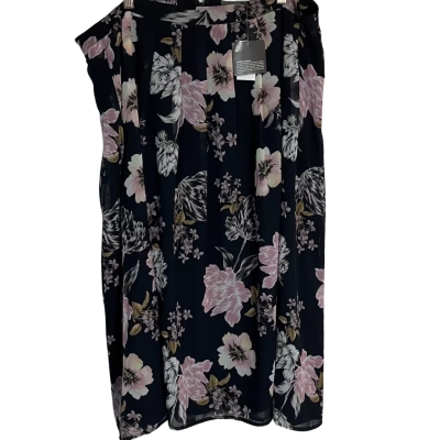 Jacqui-E Size XL Floral Women's Skirt