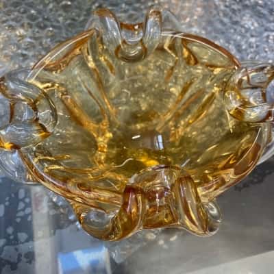 Carnival glass bowl