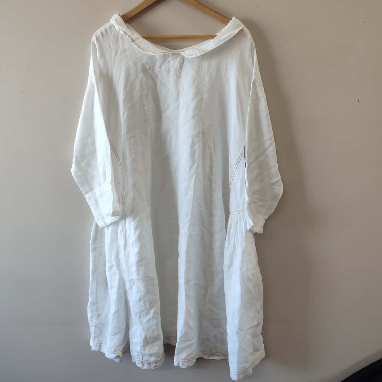 Meg by Design Womens Size S White Linen Dress. (s) Meg by Design Womens Size S White Linen Dress. (s)