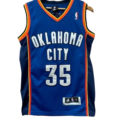 OKLAHOMA CITY 35 Adidas Mens Size S Blue Singlet  