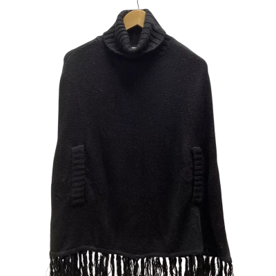 Table Eight Womens  Poncho One Size Black  