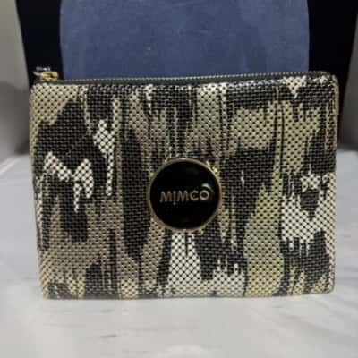 Mimco Womens Clutch Animal print / Black  / Brown 