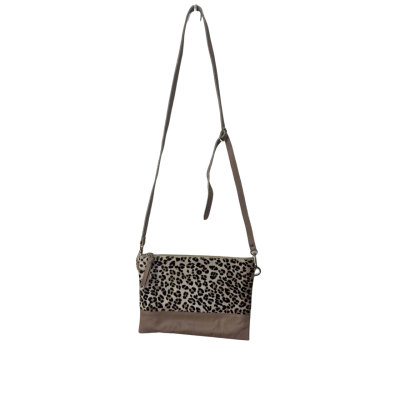 Carolina Cross Body Bag / Wristlet Animal print / Beige 