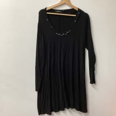  Womens  Size 16 Long Sleeve Top Black  (a)
