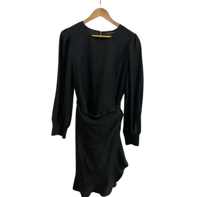 Decjuba Womens  Size 12 Maya Long Sleeve Dress Black  
