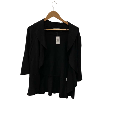 Jacqui-E Womens  Size 14 / L Cardigan Black  