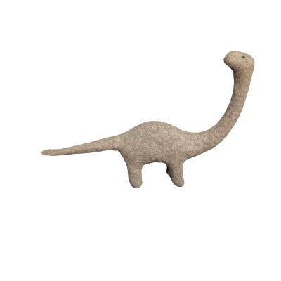 Dashdu 100% Wool Grey Brontosaurus 