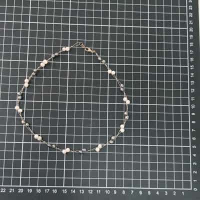  Womens Necklace Freshwater Pearls with 925 Clasp 40cm  