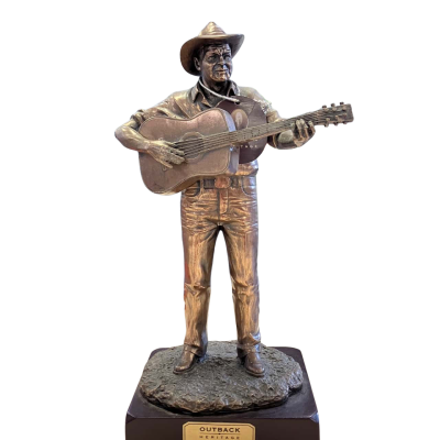 Outback Heritage Country Music Cowboy Playing Guitar