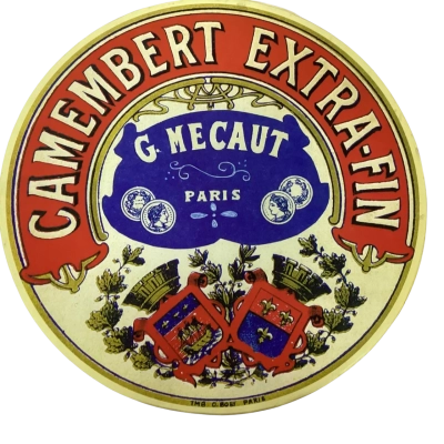 Camembert Extra Fin Large Porcelain Platter & Cheese Knife