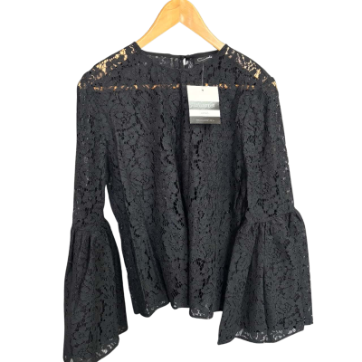 Carla Zampatti Black Lace ‘Wow’ Top Size 10 BNWT