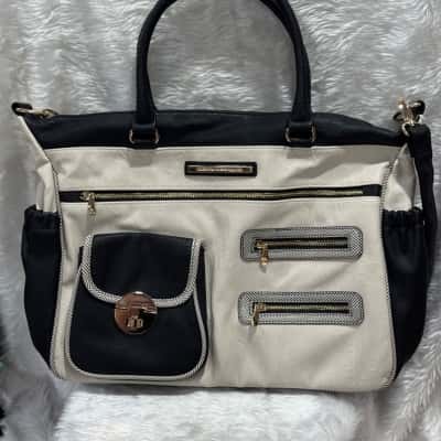 Colette Hayman Women's Black Cream / Gold /  nappy bag