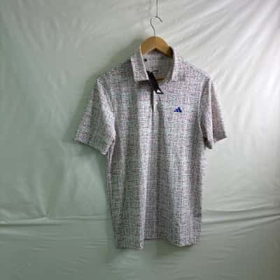 Adidas Mens Size S Polo Shirt Blue / Green / Red / White BNWT