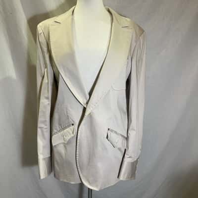 CHRISTOPHER CHRONIS Size 4 Blazer Beige 