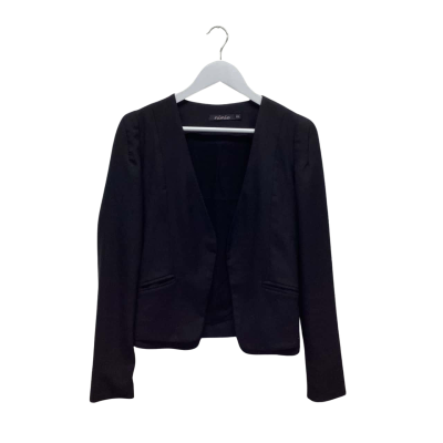 Ninie Womens Size XS Cotton-blend Black Blazer