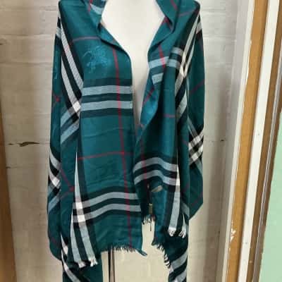  Womens  Size One Size Scarf Checked / Green 