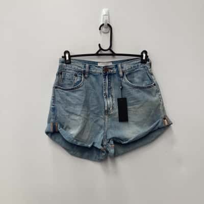 NEW - Oneteaspoon Hendrixe Bandits Denim Short Size 30