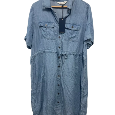 Taking Shape Womens  Size 18 Midi Dress Blue 