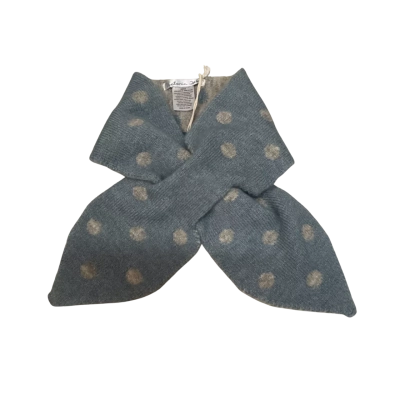 Womens Victoria Hill One Size Bow Scarf Blue / White 