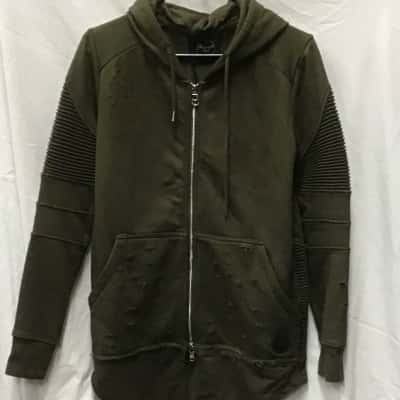  Mens  Size S Hood Jacket Olive 