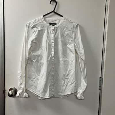 Mos Mosh Womens  Size M Long Sleeve Shirt in Cream 
