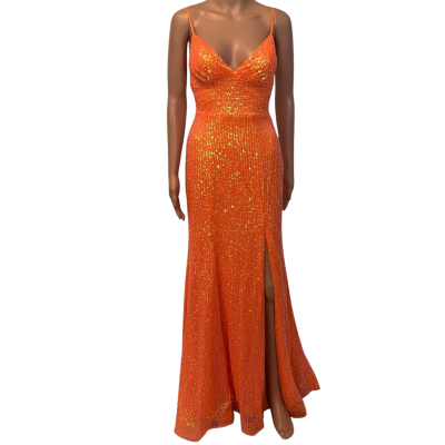  Womens sequence Dress Coral / Orange / Peach 