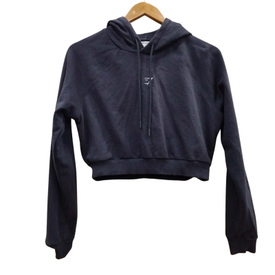 Gymshark Womens Size S Cropped Jumper Black (13)