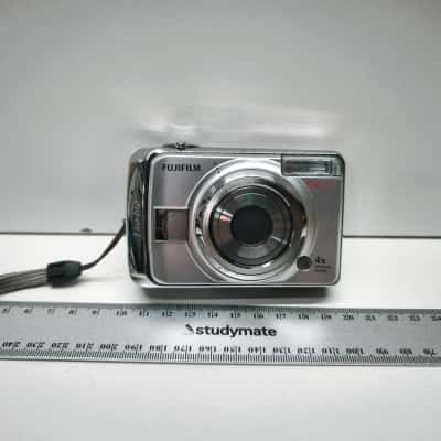 Vintage Fujifilm FinePix A820 Silver 8.3MP Digital Camera 4x Optical Zoom Y2K Digicam