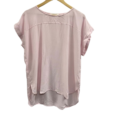 Trenery Women’s Size M Short Sleeve Top Baby Pink  