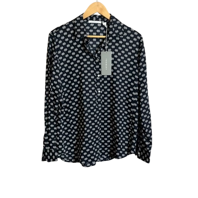 Trenery Womens Size M Black Long Sleeve Shirt