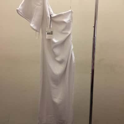 Womens  Size 8 Midi Dress White 