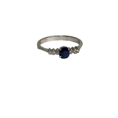 Womens 14k 585 WG Ring with Stones
