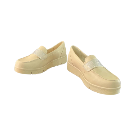 Taking Shape  chunky sole wedge loafers  Size 42 Beige 
