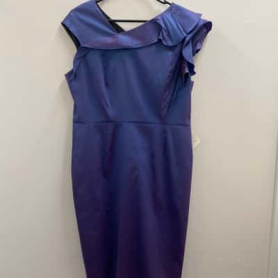 Anthea Crawford Womens  Size 18 Cocktail Dress Blue 