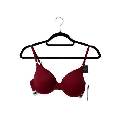 BNWT Tommy Hilfiger Womens Strappy Back Micro Push Up Bra Size 34C Red RRP$60