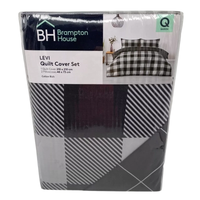 Brampton House Levi Queen Quilt Cover Set 