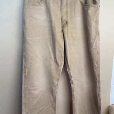 R.M. Williams Mens  Size 40 Relaxed Fit Jeans Beige 