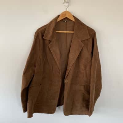 Adrift Chocolate Blazer Jacket Size XXXL 