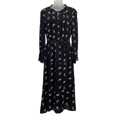 Brand New - Veronica Maine - Womens Midi Dress - Size 8 - Black / White (RRP $339)