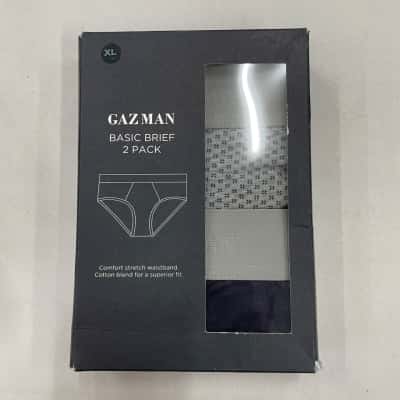 Gazman Mens Grey Mens Btief 2 pack Size CL