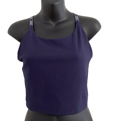 Lorna Jane Womens  Size M V Back Tank Bra Navy Blue RRP $75.99